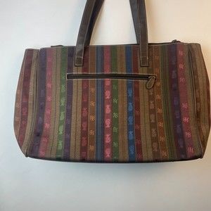 Jamaica Bay handbag pineapple fall winter  colors striped purse shoulder bag